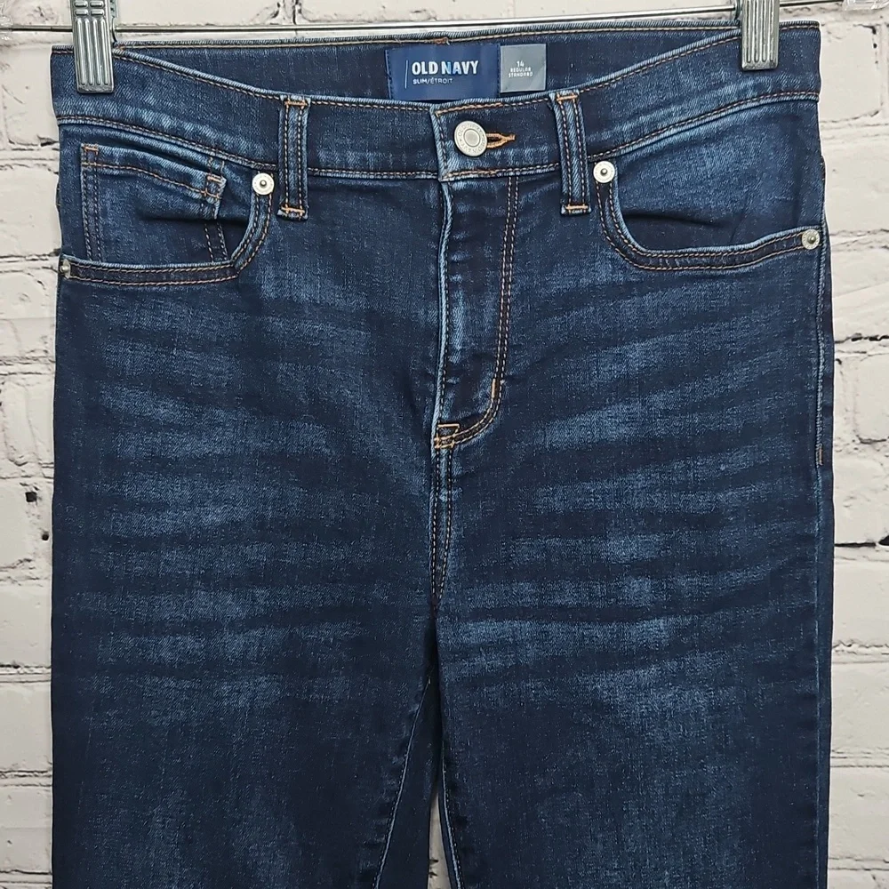 Old Navy Kids Slim High Rise Distressed Jeans Size 14